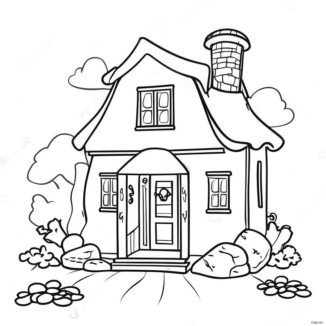 Cozy Cottage Coloring Page 142 117
