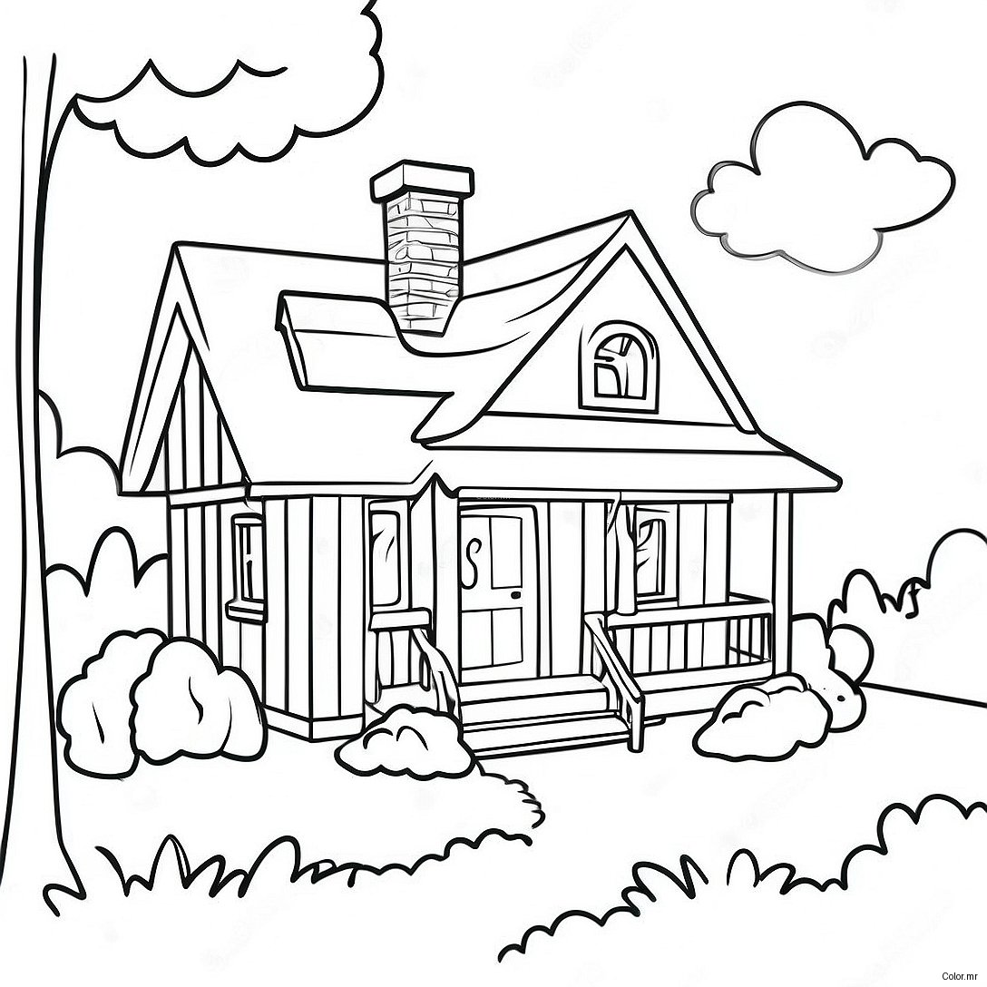 Cozy Cottage Coloring Page 142 119