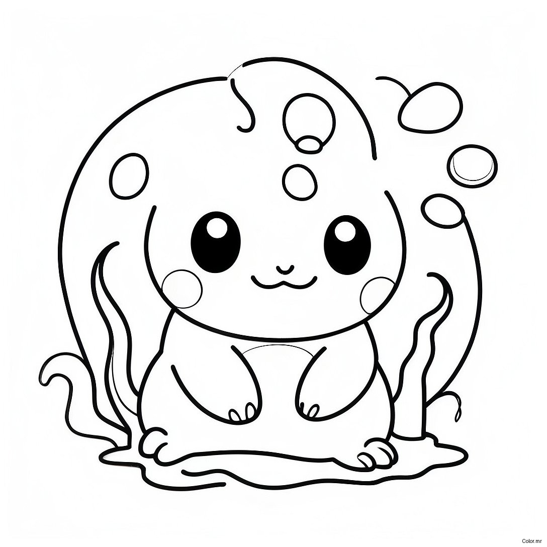 Cute Water Type Pokemon Coloring Page 19749 18450