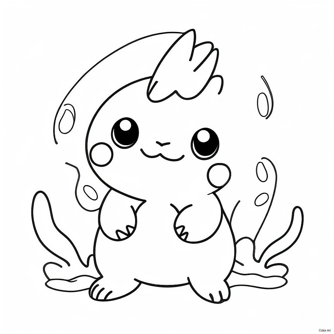 Cute Water Type Pokemon Coloring Page 19749 18451