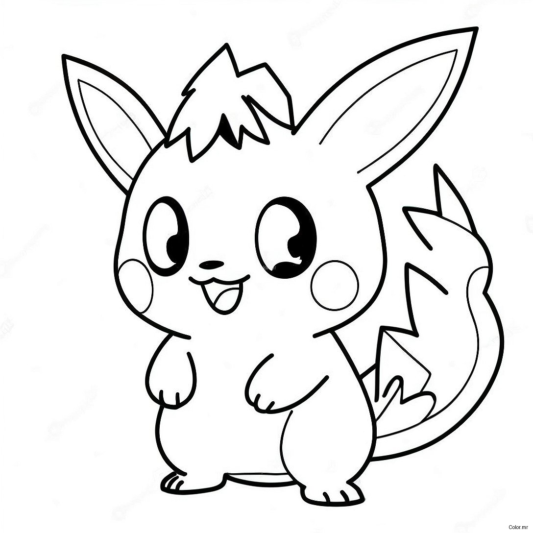Electric Type Pokemon Coloring Page 60476 50170