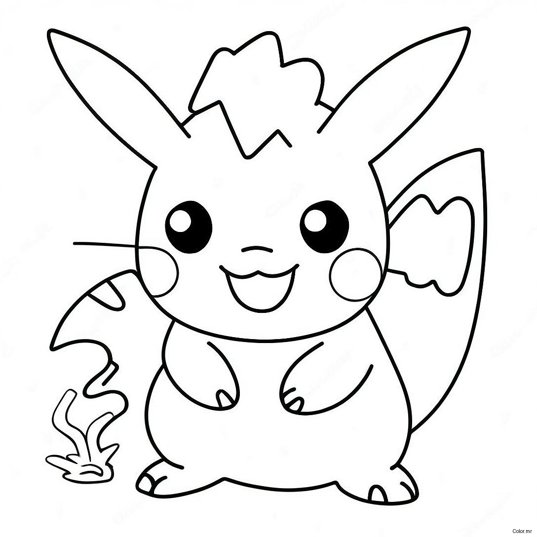 Electric Type Pokemon Coloring Page 60476 50171