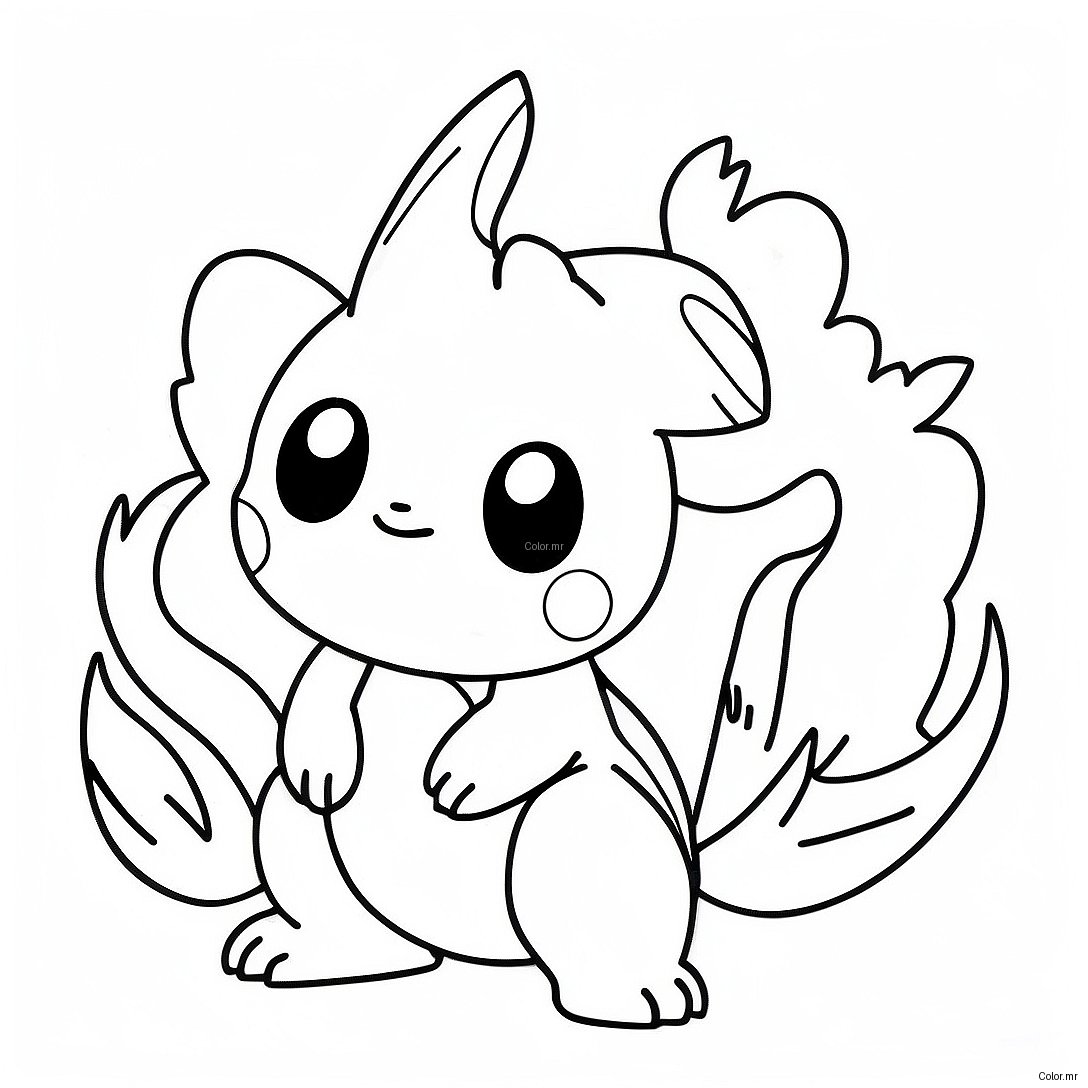 Fire Type Pokemon Coloring Page 39837 33047