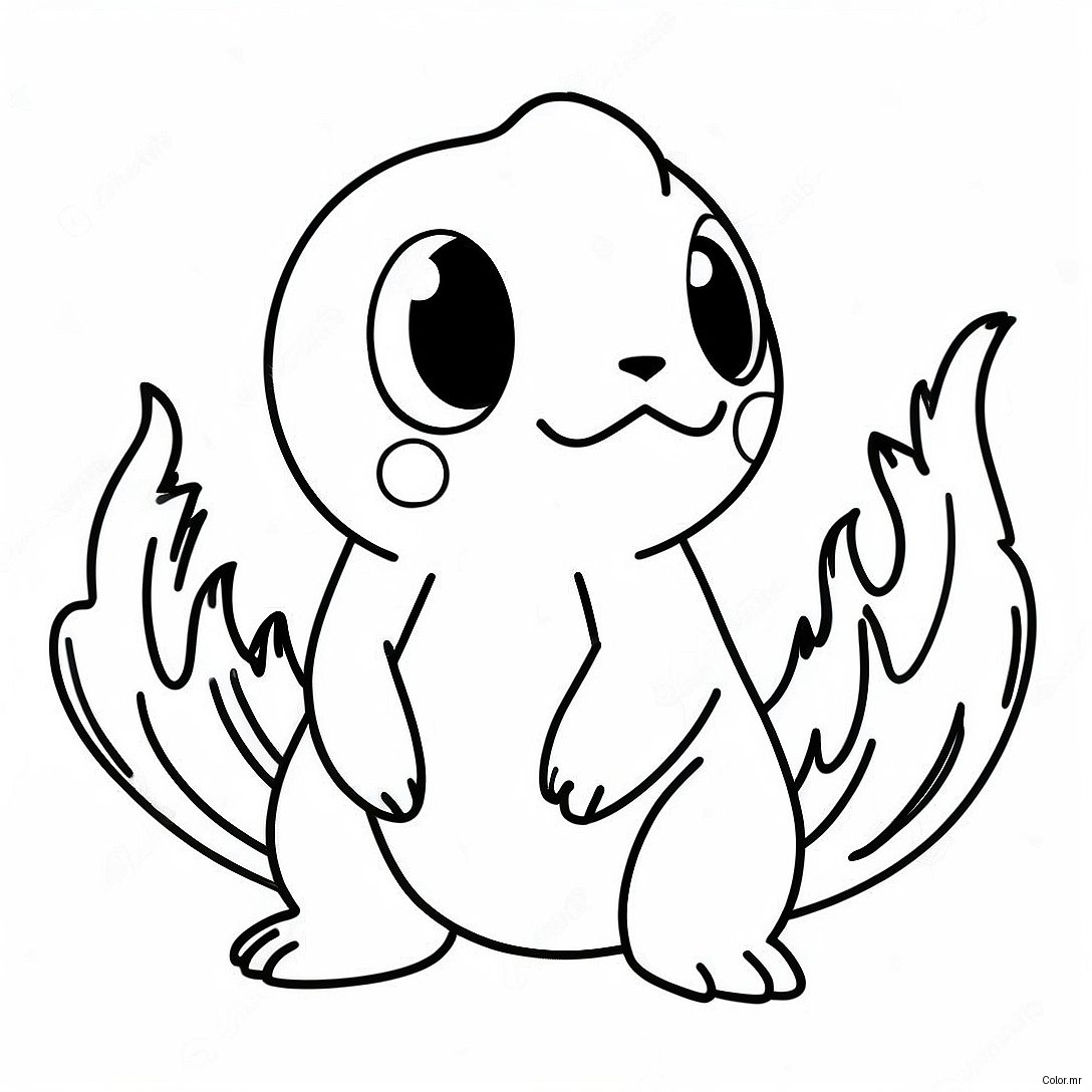 Fire Type Pokemon Coloring Page 39837 33048