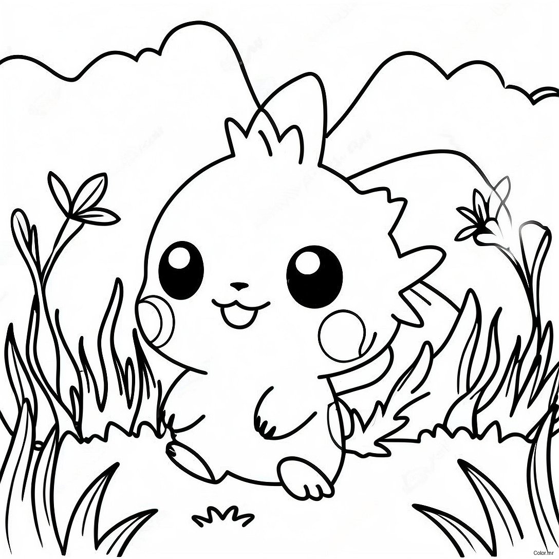 Grass Type Pokemon Coloring Page 38406 31934