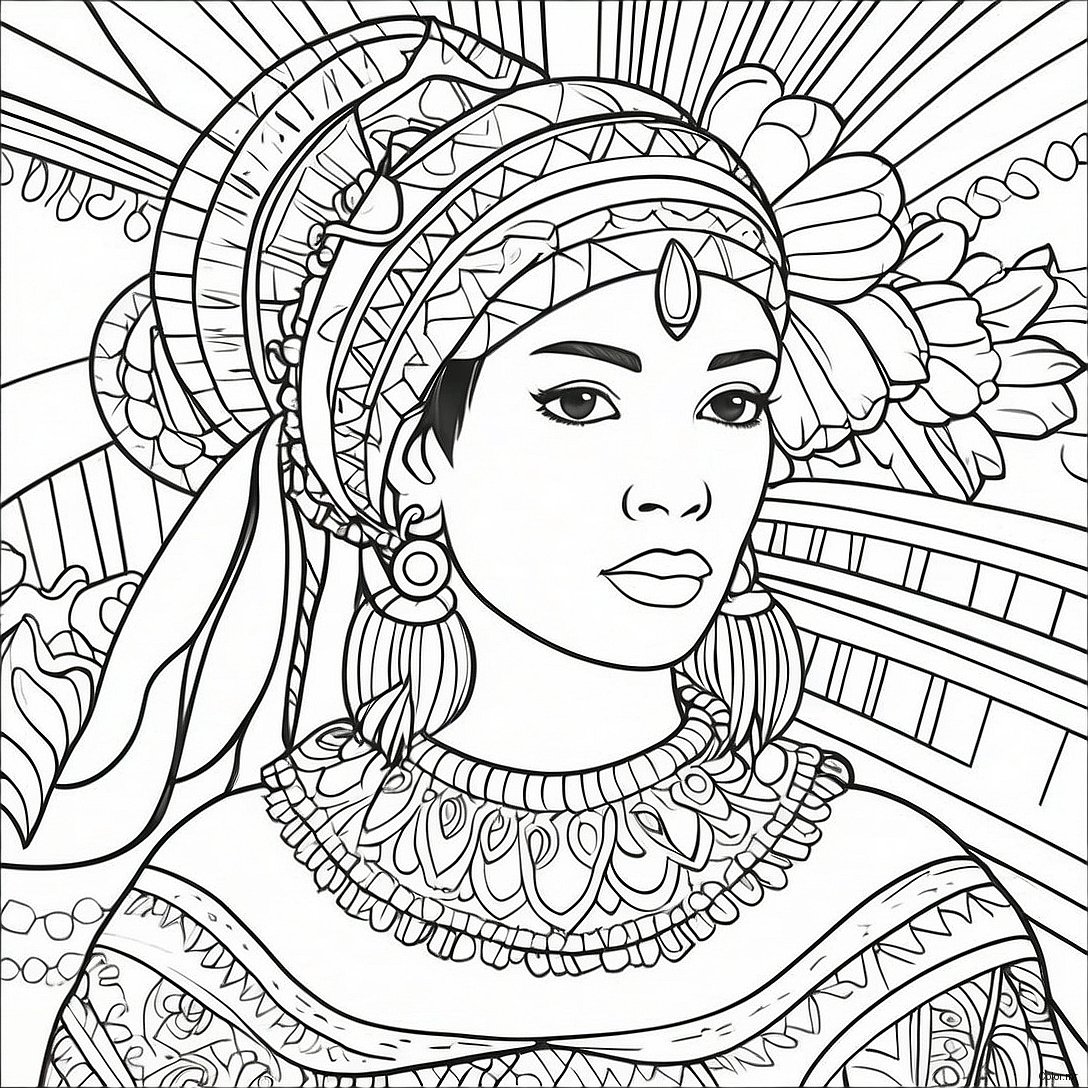Hispanic Heritage Coloring Page 991 789