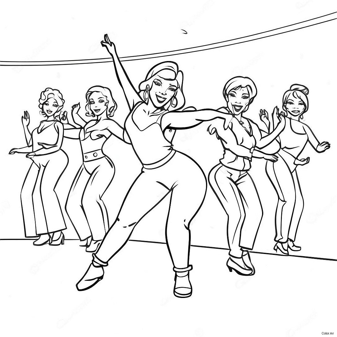 Ice Spice Performing On Stage Coloring Page 12898 10724