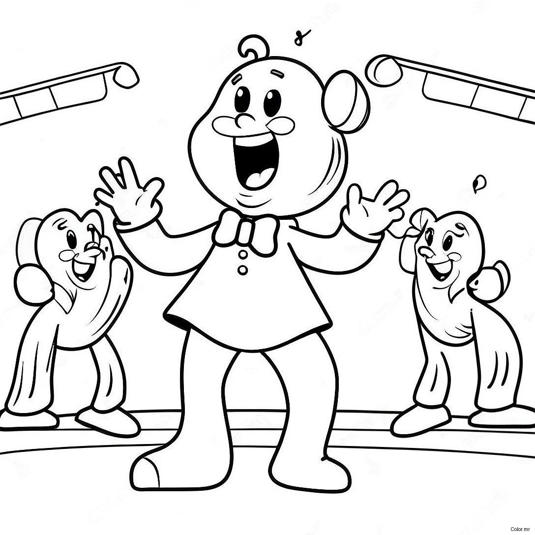 Ice Spice Singing On Stage Coloring Page 32420 16834