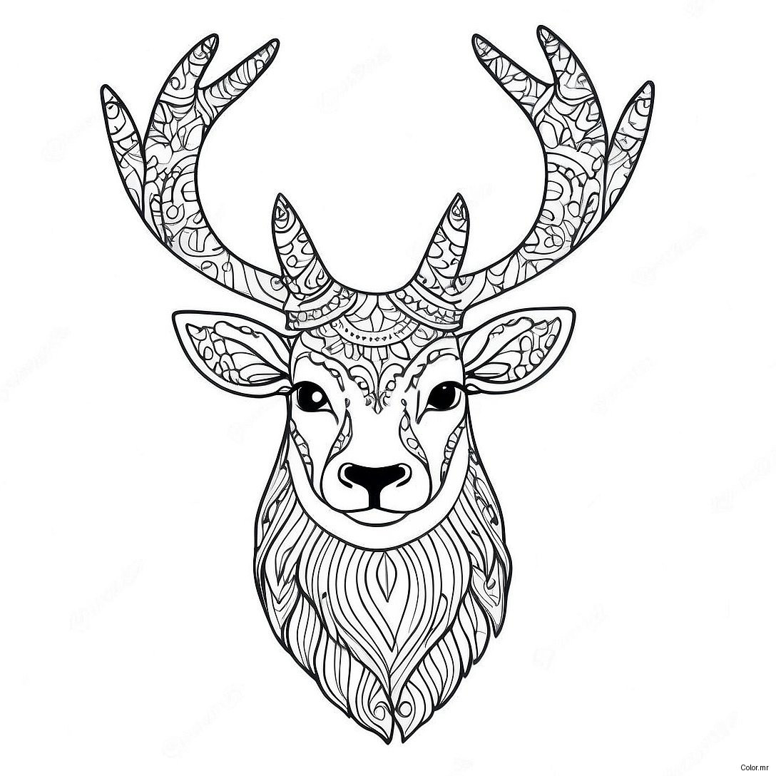 Majestic Stag Coloring Page 51885 43196