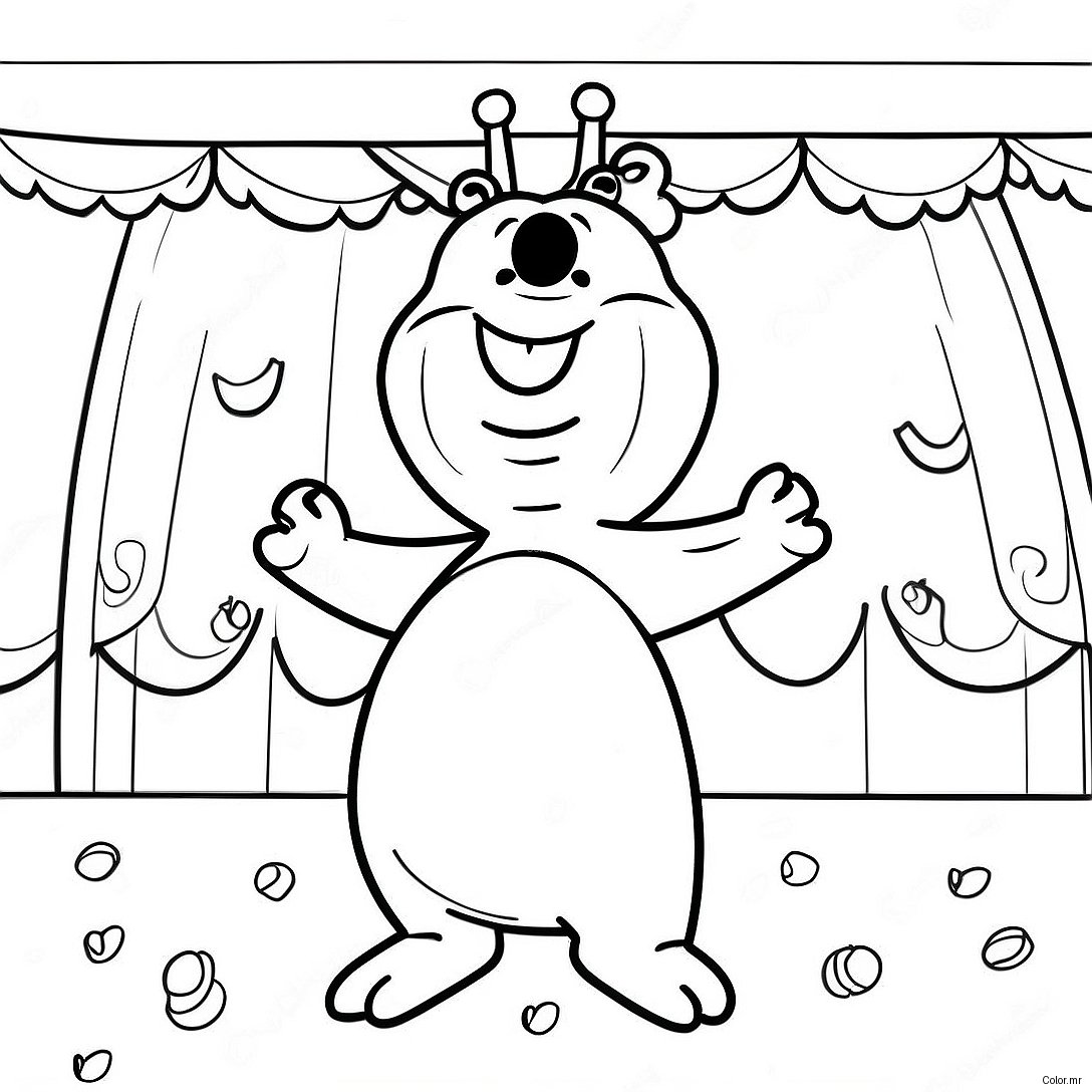 Nooshy Singing On Stage Coloring Page 66921 55249