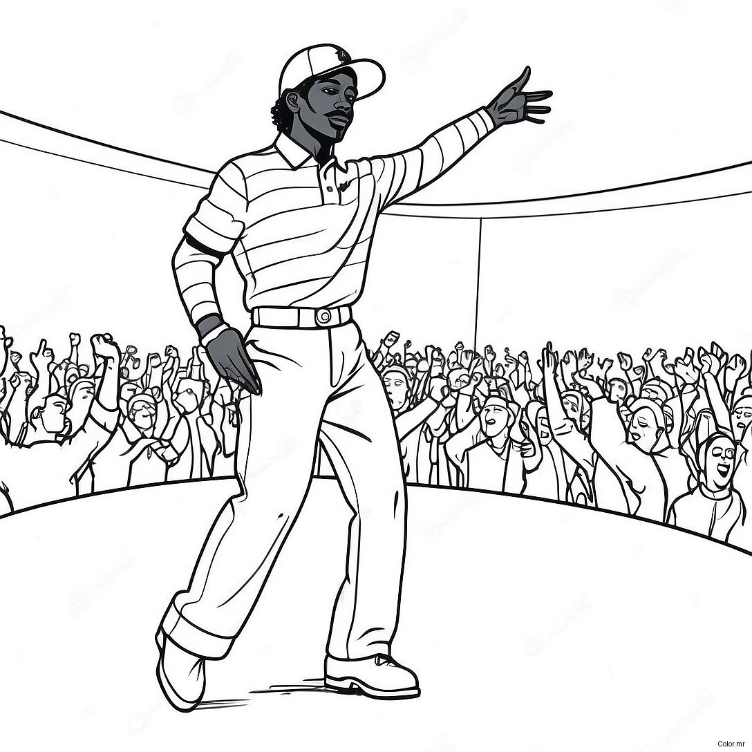 Polo G Performing On Stage Coloring Page 44653 37114