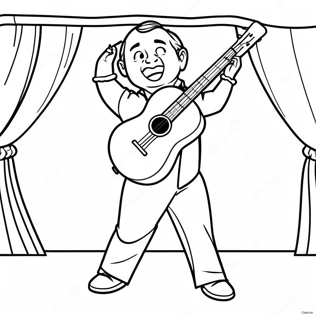 Rod Wave Performing On Stage Coloring Page 15110 12498