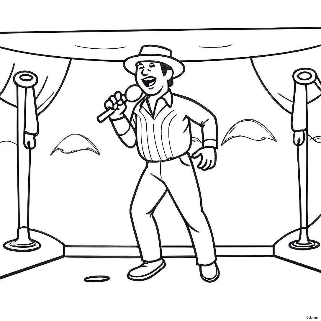 Rod Wave Performing On Stage Coloring Page 15110 12500