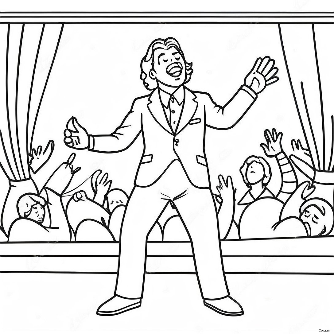 Rod Wave Performing On Stage Coloring Page 15110 12665