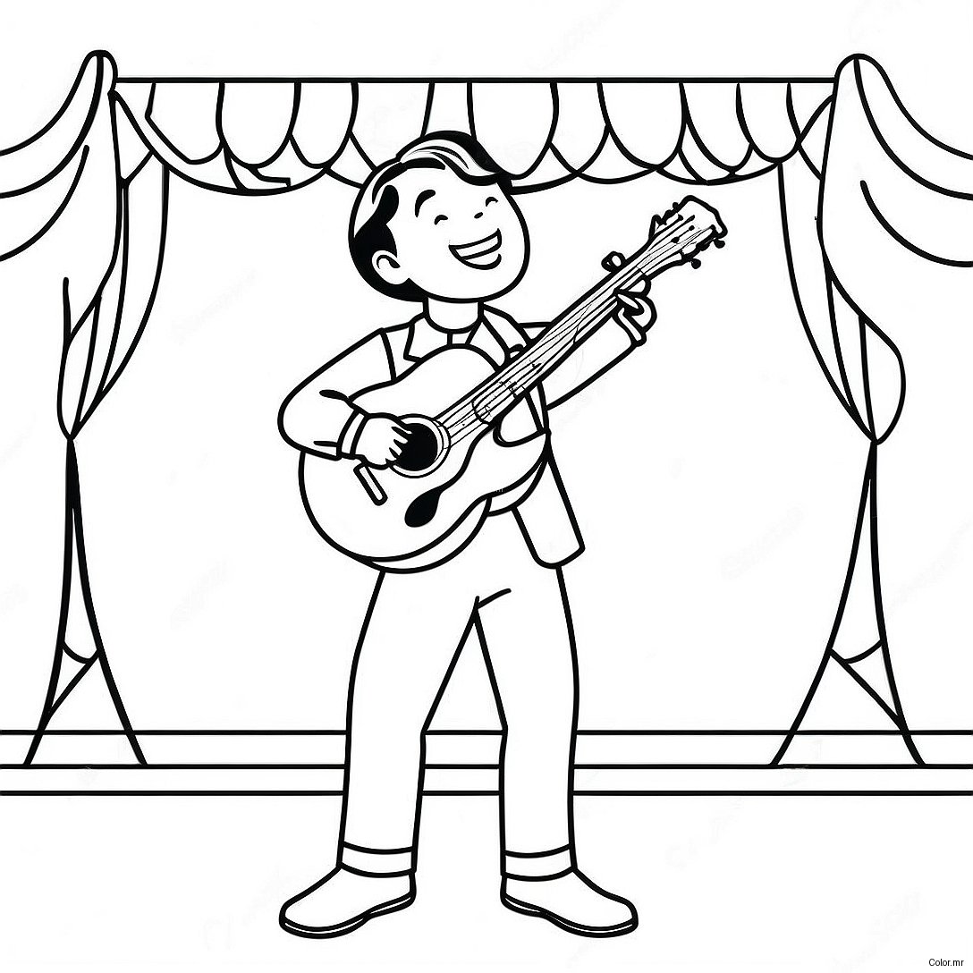Rod Wave Performing On Stage Coloring Page 15110 12667