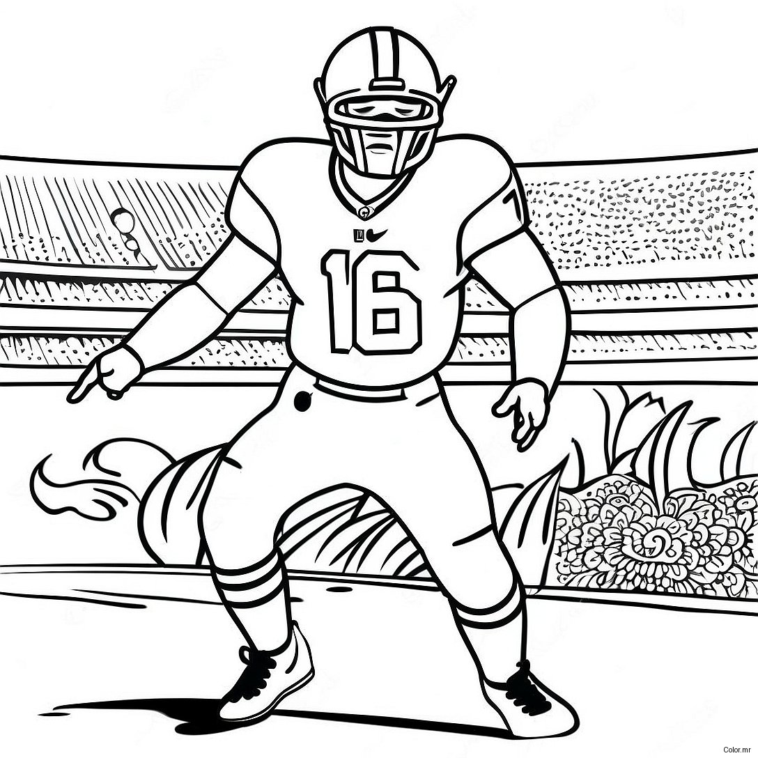 Tua Tagovailoa Coloring Page 45763 37996