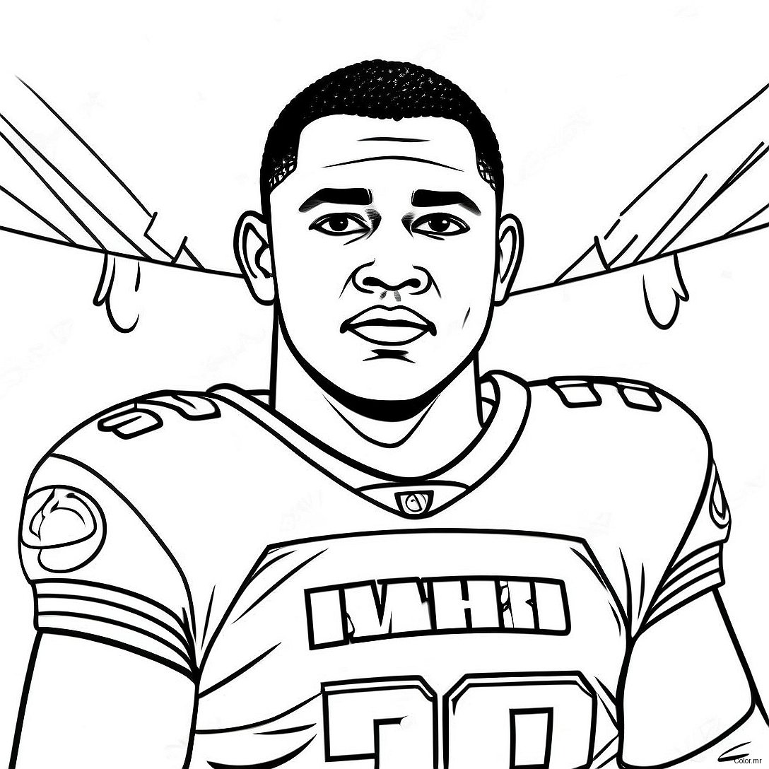 Tua Tagovailoa Coloring Page 45763 38129