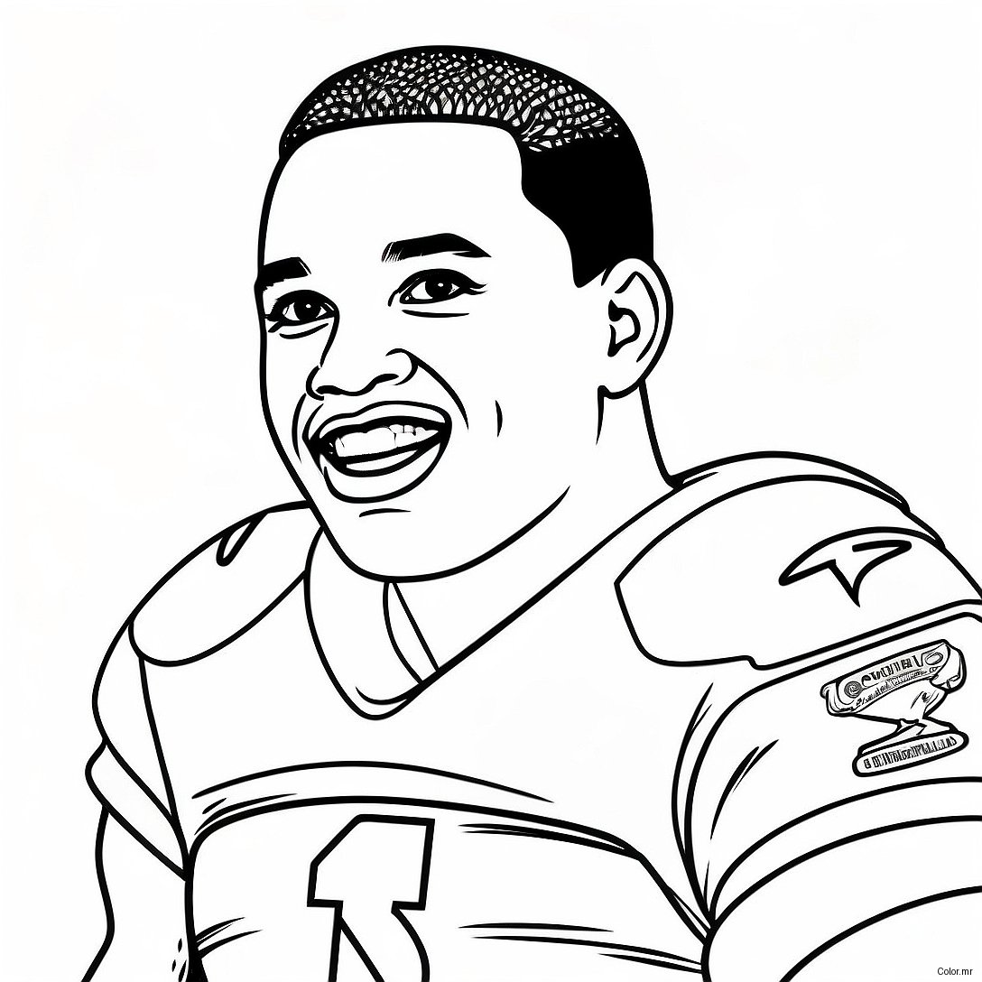 Tua Tagovailoa Coloring Page 45763 38131