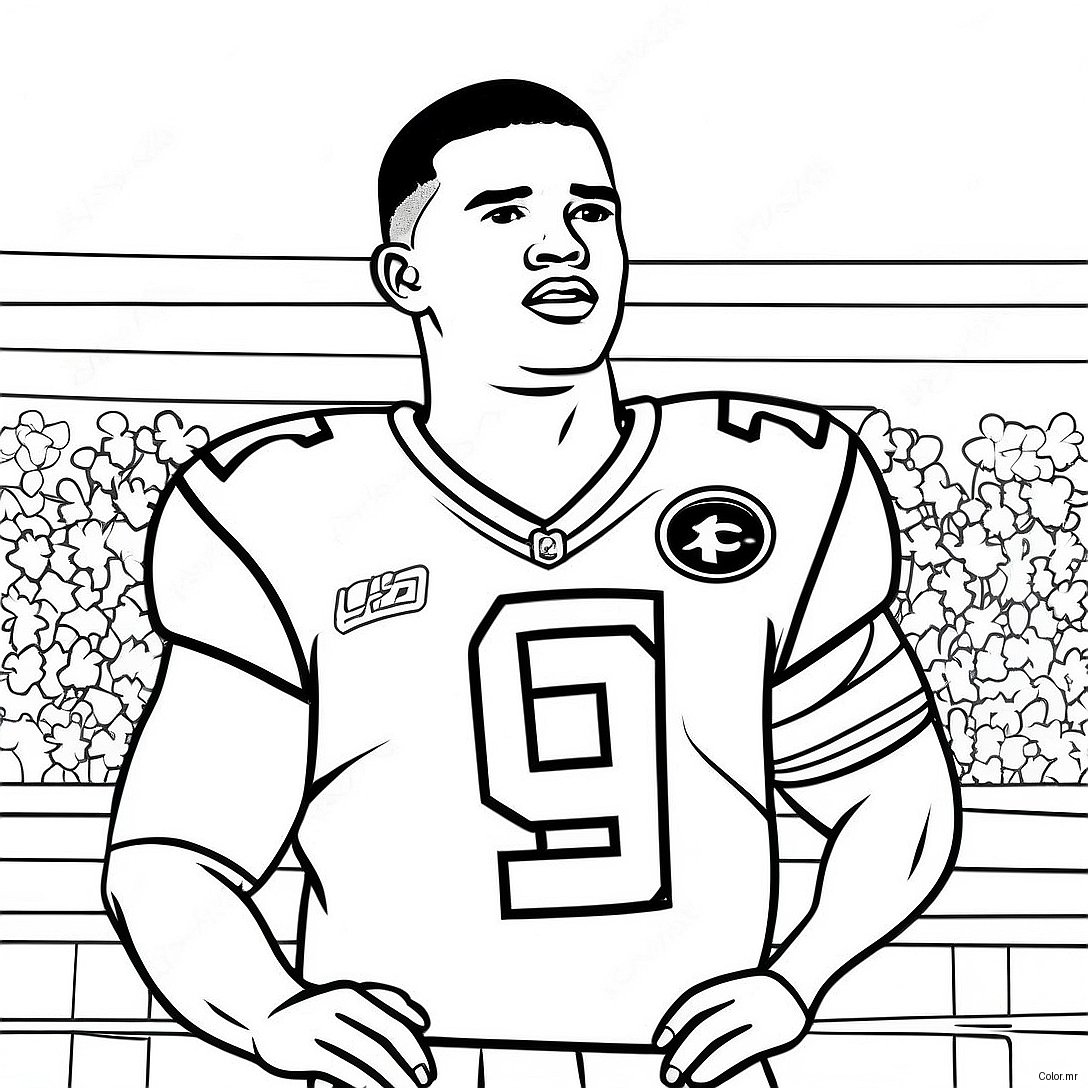 Tua Tagovailoa Coloring Page 45763 38132