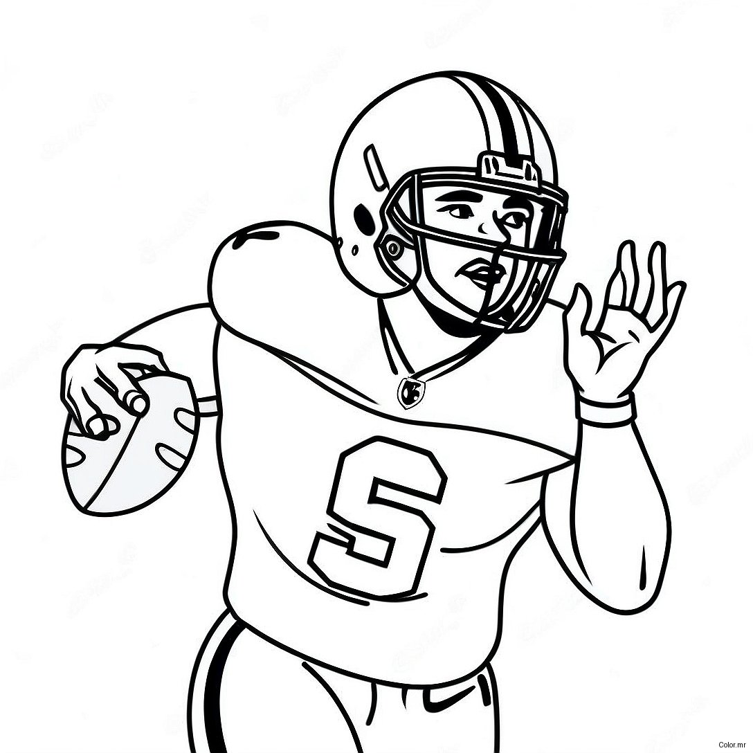 Tua Tagovailoa Throwing A Football Coloring Page 45764 38128