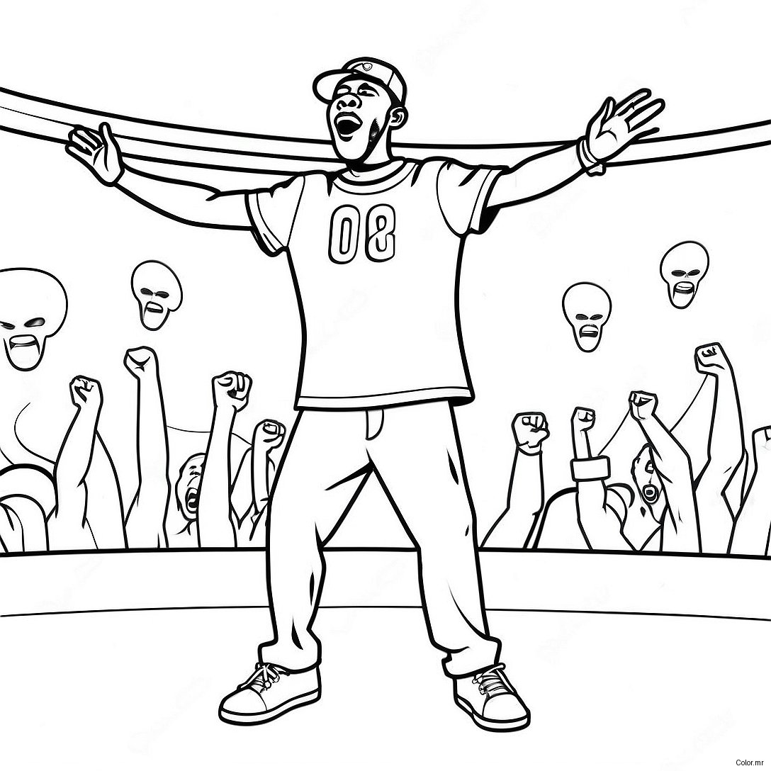 Tyler The Creator Performing On Stage Coloring Page 28135 25543