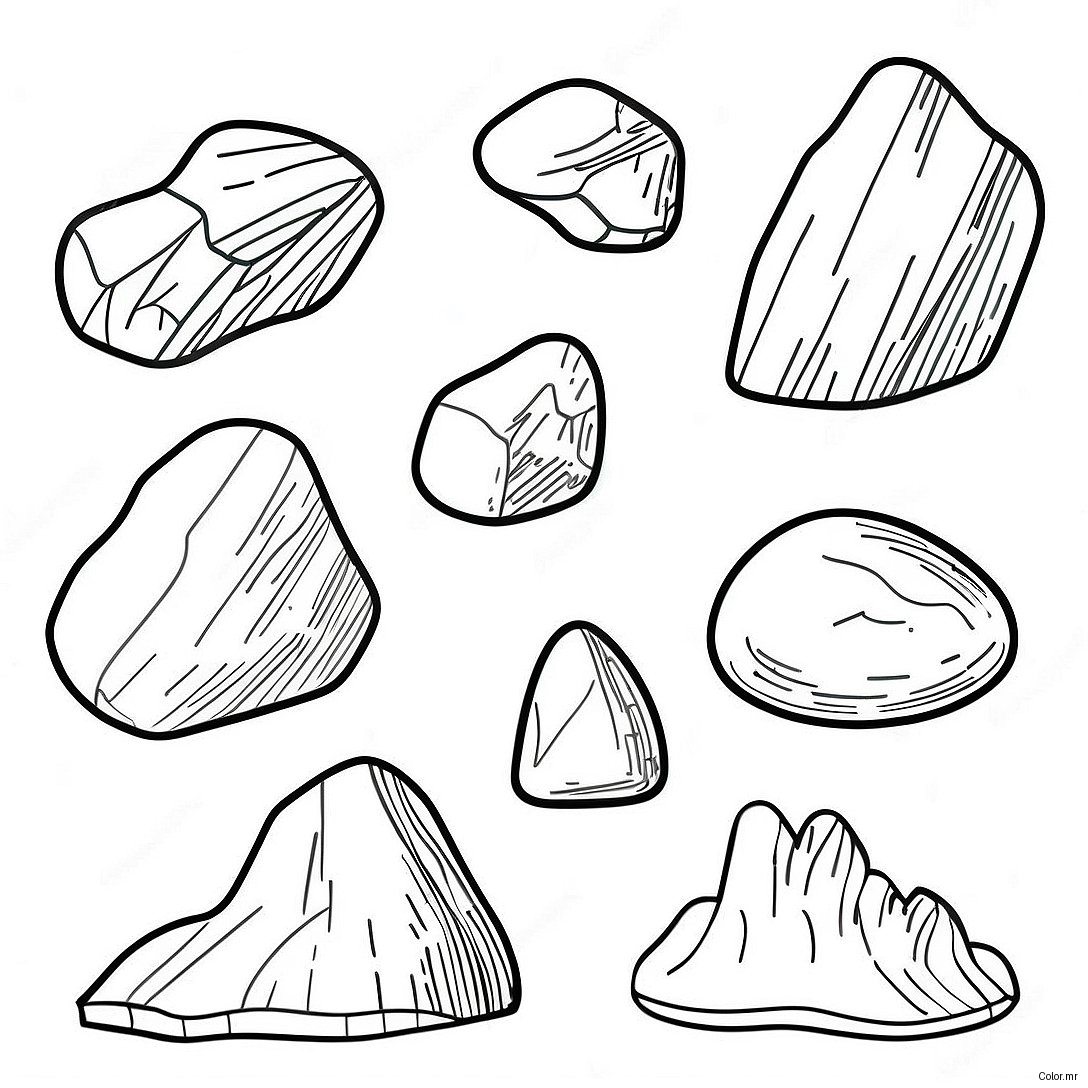 Types Of Rocks Coloring Page 22683 20891