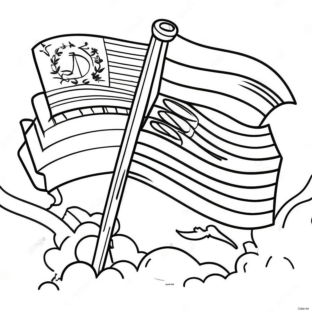 Vibrant Hispanic Heritage Flags Coloring Page 19889 18563