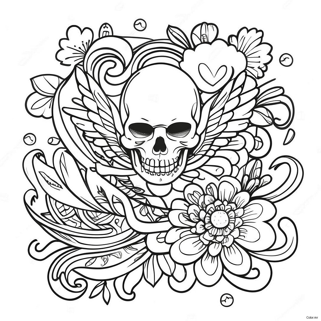 Vintage American Traditional Tattoo Designs Coloring Page 37977 31594