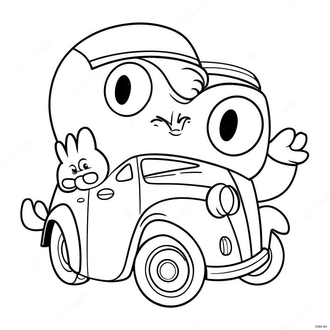 Vintage Cartoon Characters Coloring Page 74246 61270