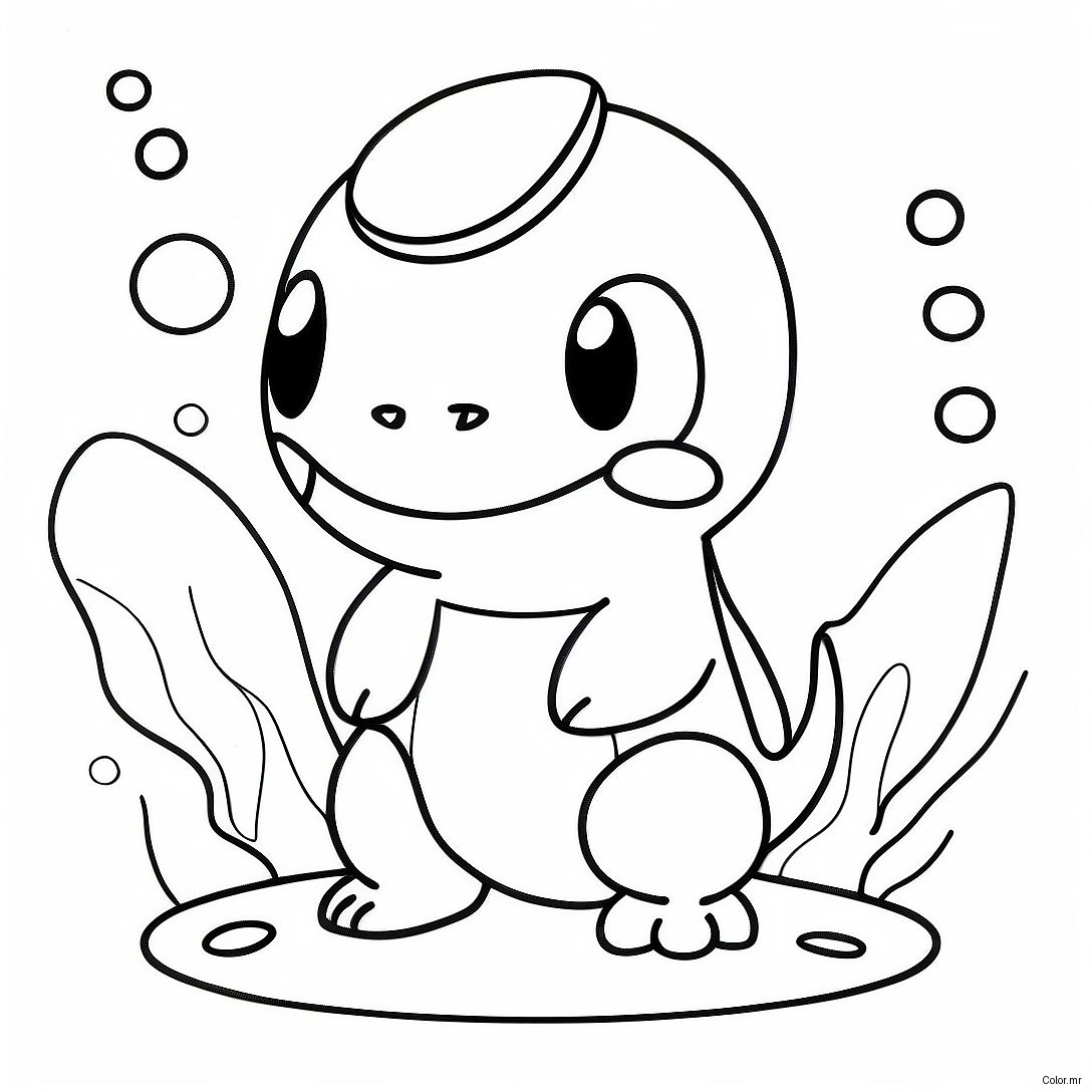 Water Type Pokemon Coloring Page 19748 18447