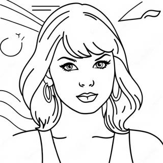 Taylor Swift 1989 Album Cover Coloring Page 1001-798