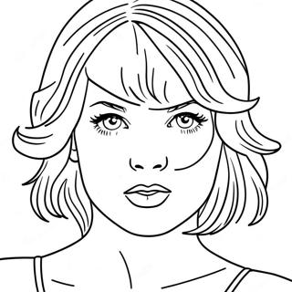 Taylor Swift 1989 Album Cover Coloring Page 1001-799