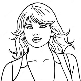 Taylor Swift 1989 Album Cover Coloring Page 1001-800