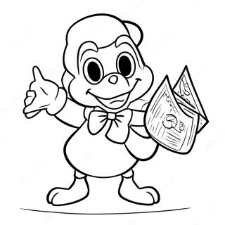 Scrooge Mcduck Treasure Hunt Coloring Page 10027-8246