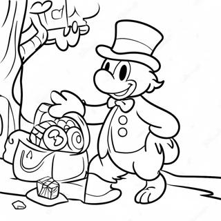 Scrooge Mcduck Treasure Hunt Coloring Page 10027-8248