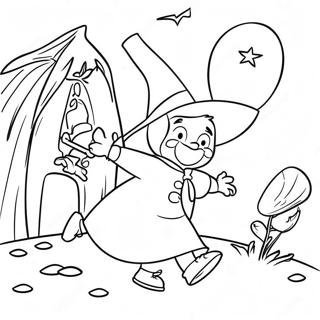 Room On The Broom Coloring Page 10036-8250