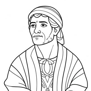 Joseph With Colorful Coat Coloring Page 10047-8263