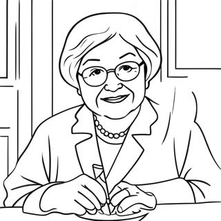 Grandma Coloring Page 10056-8266