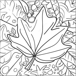 Fall Leaf Coloring Page 10066-8275