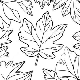 Fall Leaf Coloring Page 10066-8276