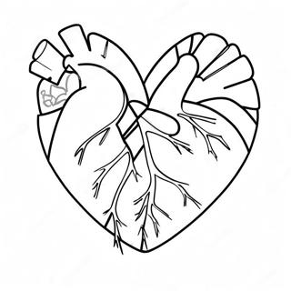 Broken Heart Coloring Page 10086-8291