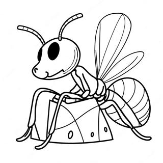 Ant Coloring Page 10096-8300