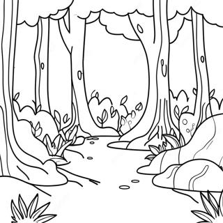 Whimsical Forest Coloring Page 10106-8306