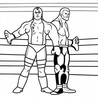 Wwe Championship Match Coloring Page 10117-8317