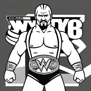 Wwe Championship Match Coloring Page 10117-8320