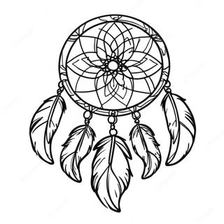 Dream Catcher Coloring Page 1011-806