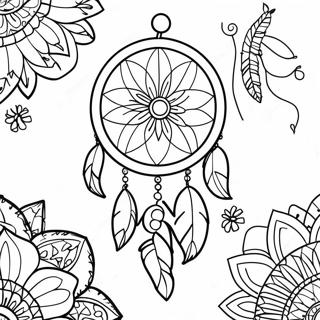 Dream Catcher Coloring Page 1011-807