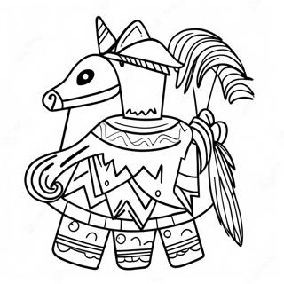 Colorful Pinata Coloring Page 10127-8328