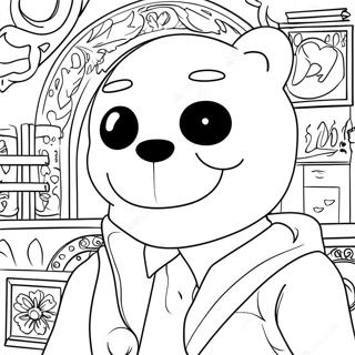 Sans Character Coloring Page 10136-8330