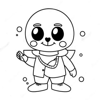 Sans Character Coloring Page 10136-8331